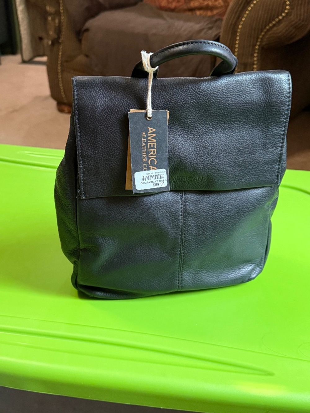 Genuine leather backpack